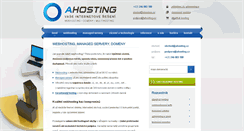 Desktop Screenshot of ahosting.cz