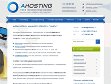 Tablet Screenshot of ahosting.cz